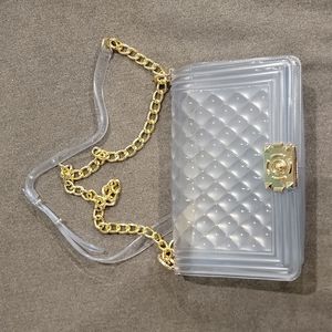 Windsor clear blue crossbody